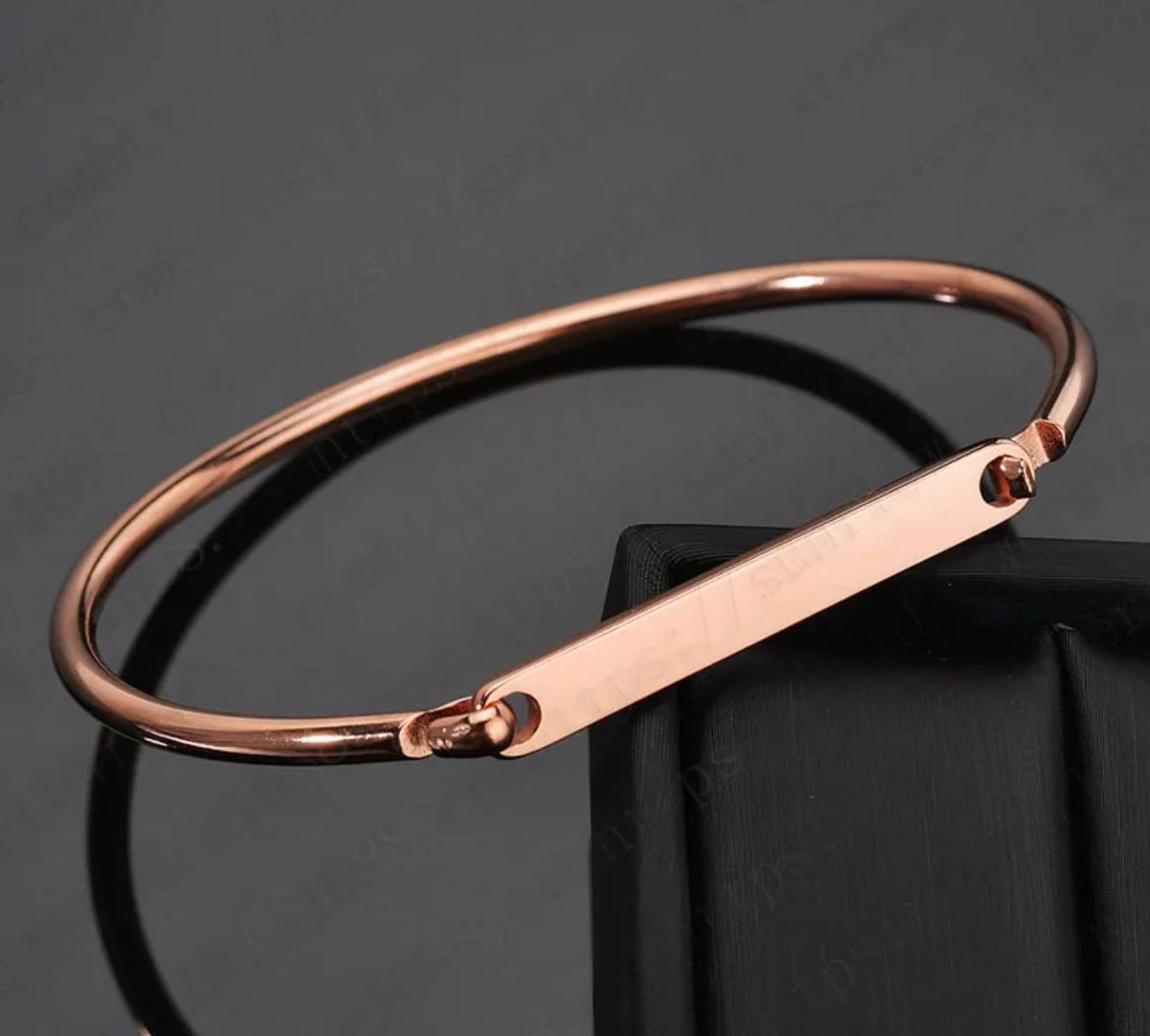 Serenity Gold Bar Bangle