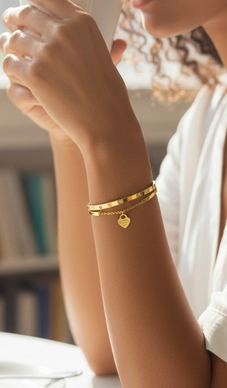 Aurora Heart Bracelet